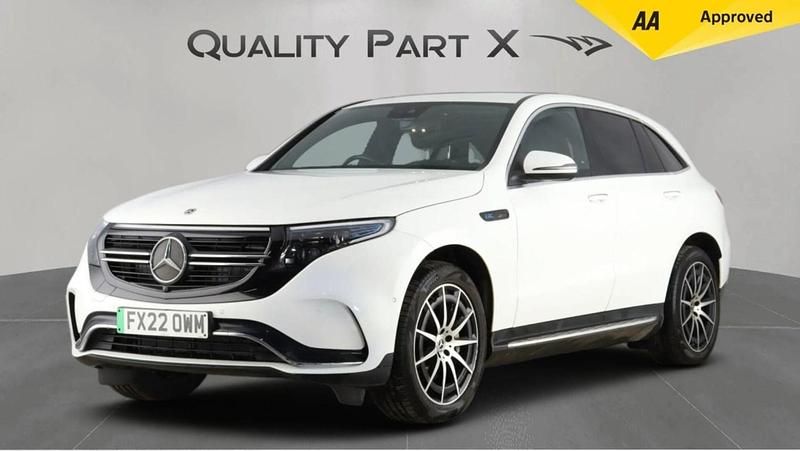 Used Mercedes EQC400 AMG line 300 kW (408 HP) 2022 White SUV