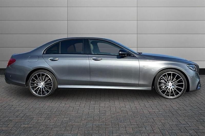 Used Mercedes E43 AMG Premium Plus 401 HP (294 kW) 2018 Selenite grey Sedan
