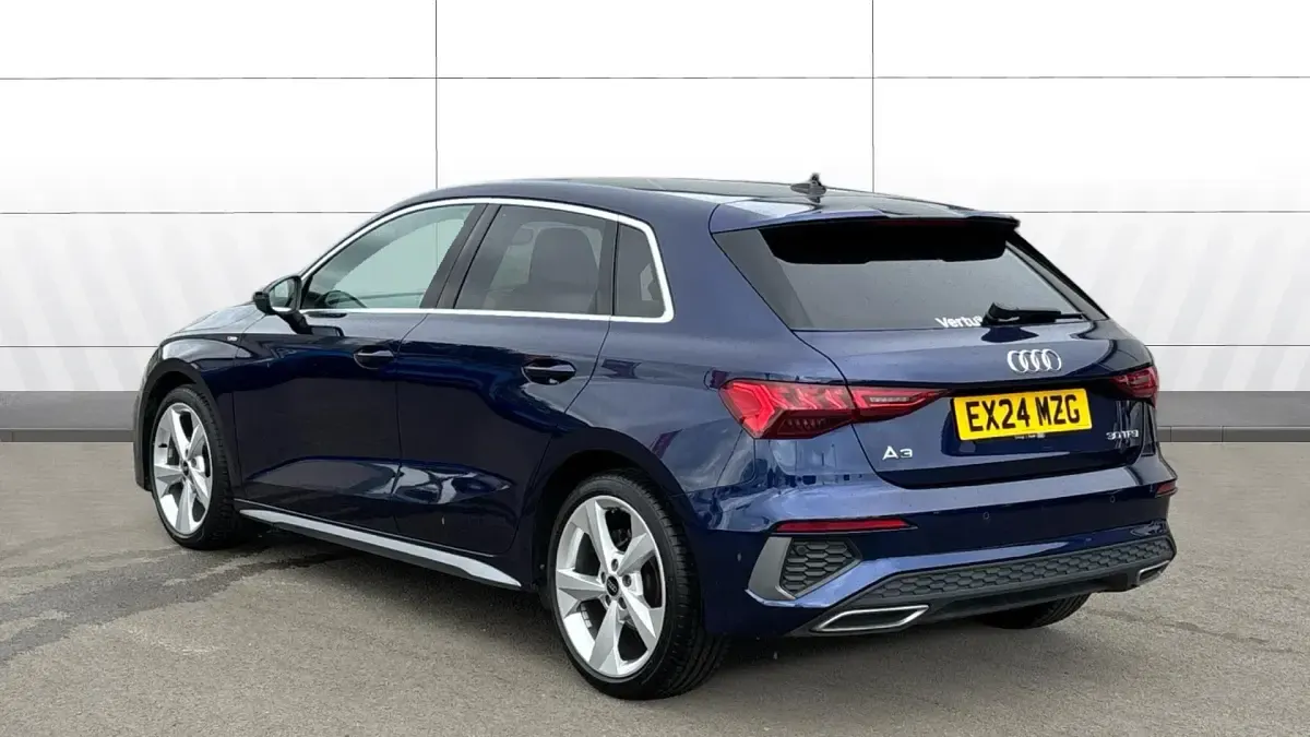 Used Audi A3 S-Line 110 HP (80 kW) 2024 Blue Hatchback