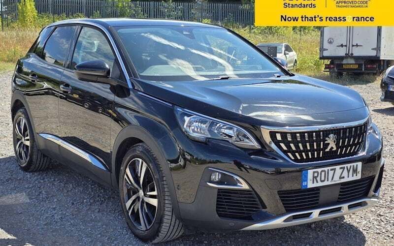 Black Used 2017 Peugeot 3008 Allure Hatchback | £10,980 (Fair price) - Image 1/4