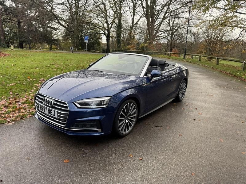 Blue Used 2017 Audi A5 Cabriolet S-Line Cabriolet | £12,950 (Fair price) - Image 1/4