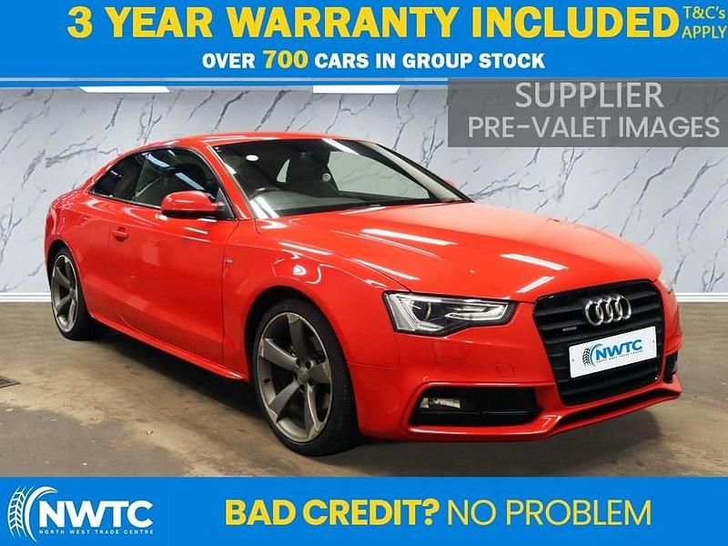 Used Audi A5 Design 177 HP (130 kW) 2015 Red Coupe