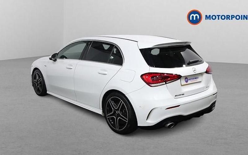 Used Mercedes A35 AMG Executive 306 HP (225 kW) 2021 White Hatchback