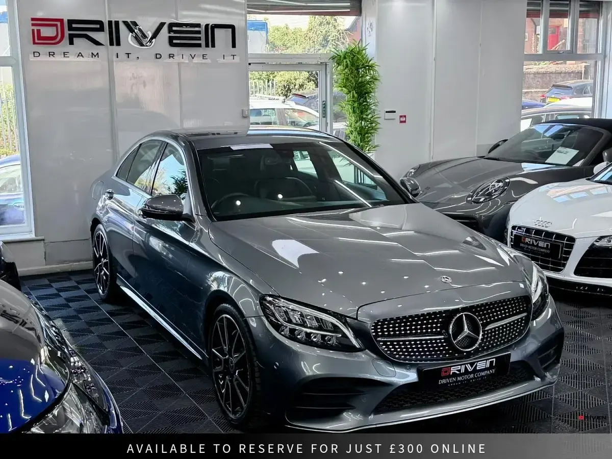 Used Mercedes C220 AMG line 194 HP (142 kW) 2018 Grey Sedan
