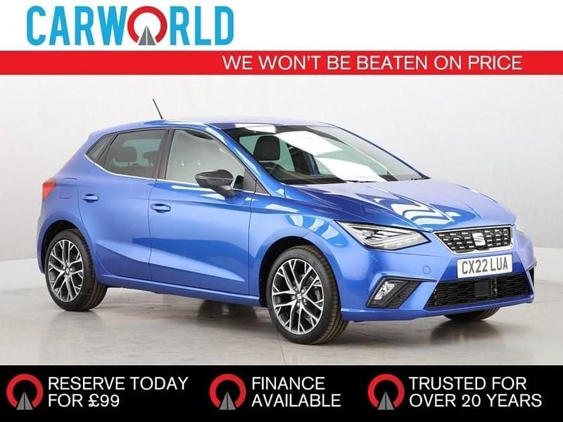 Blue Used 2022 Seat Ibiza XCELLENCE Hatchback | £13,373 (Good price) - Image 1/3