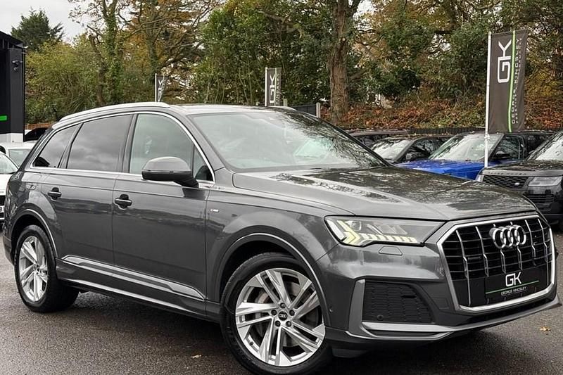 Grey Used 2021 Audi Q7 S-Line SUV | £32,995 (Fair price) - Image 1/1
