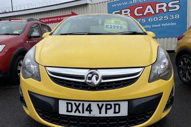 Used Vauxhall Corsa 100 HP (73 kW) 2014 Yellow Hatchback