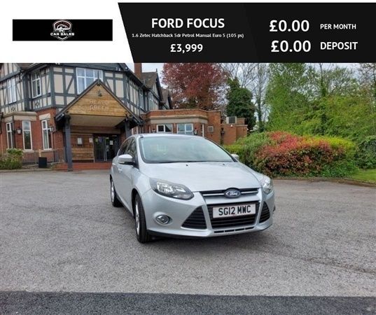 Silver Used 2012 Ford Focus Zetec Hatchback | £3,350 (Good price) - Image 1/1