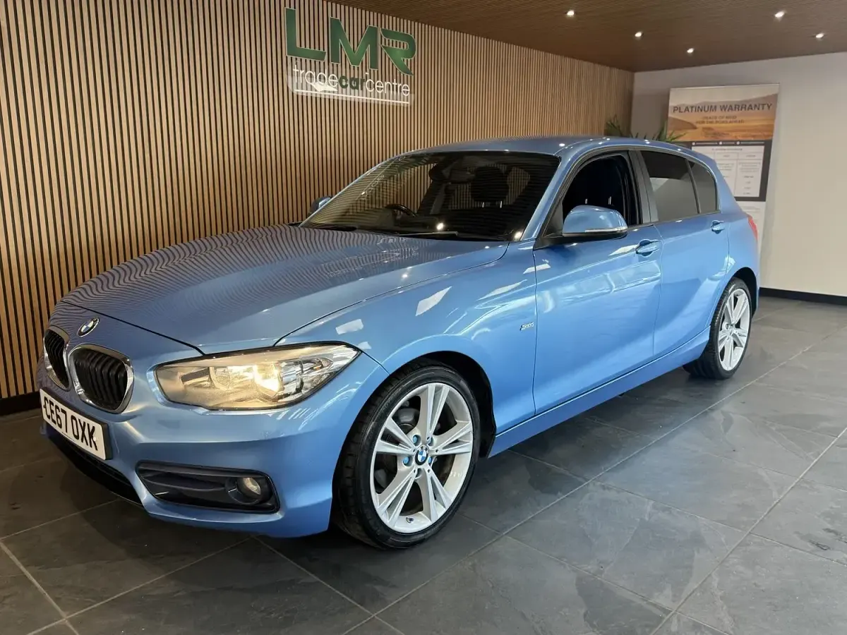 Used BMW 118 Sport Line 2017 Blue Hatchback