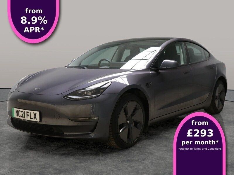 Grey Used 2021 Tesla Model 3 Long Range Sedan | £18,822 (Fair price) - Image 1/3
