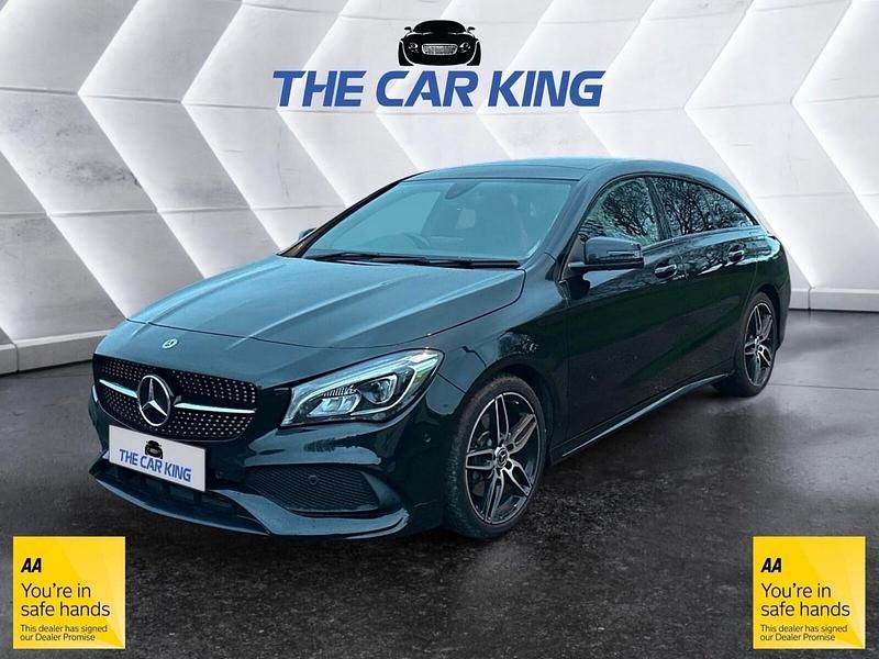 Used Mercedes CLA220 Shooting Brake AMG line 177 HP (130 kW) 2017 Black Estate