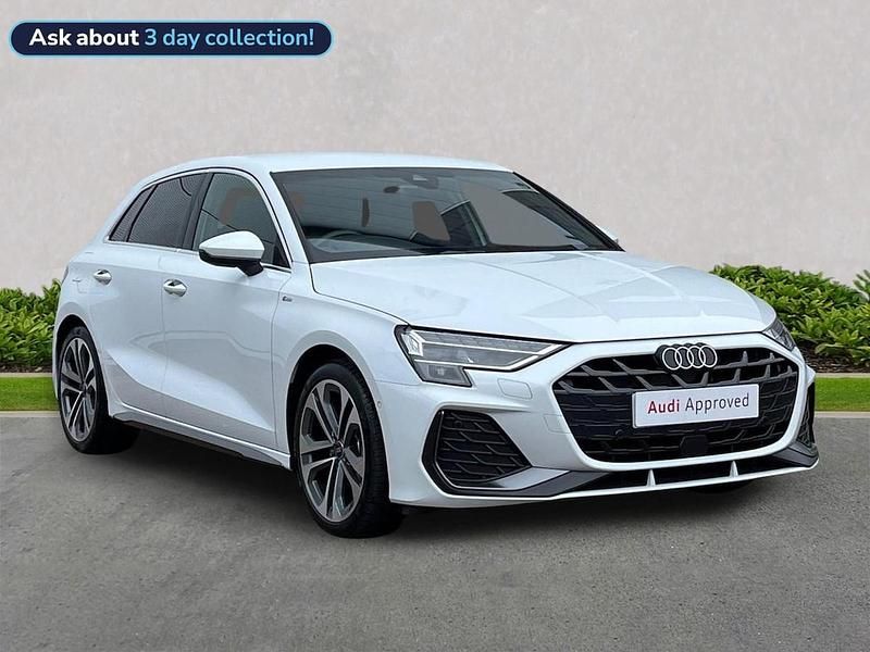 White Used 2025 Audi A3 S-Line Hatchback | £28,741 (A bit pricey) - Image 1/4