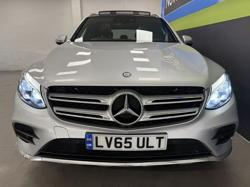Used Mercedes GLC220 AMG line 170 HP (125 kW) 2015 Silver SUV