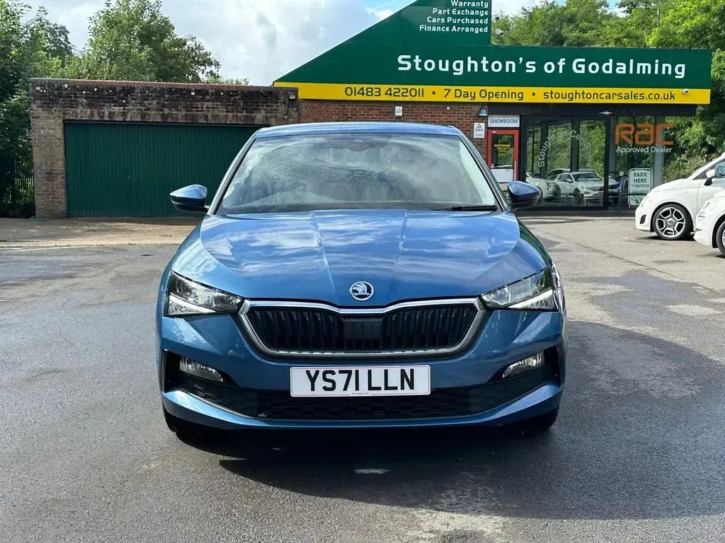 Used Skoda Scala SE L 110 HP (80 kW) 2022 Blue Hatchback