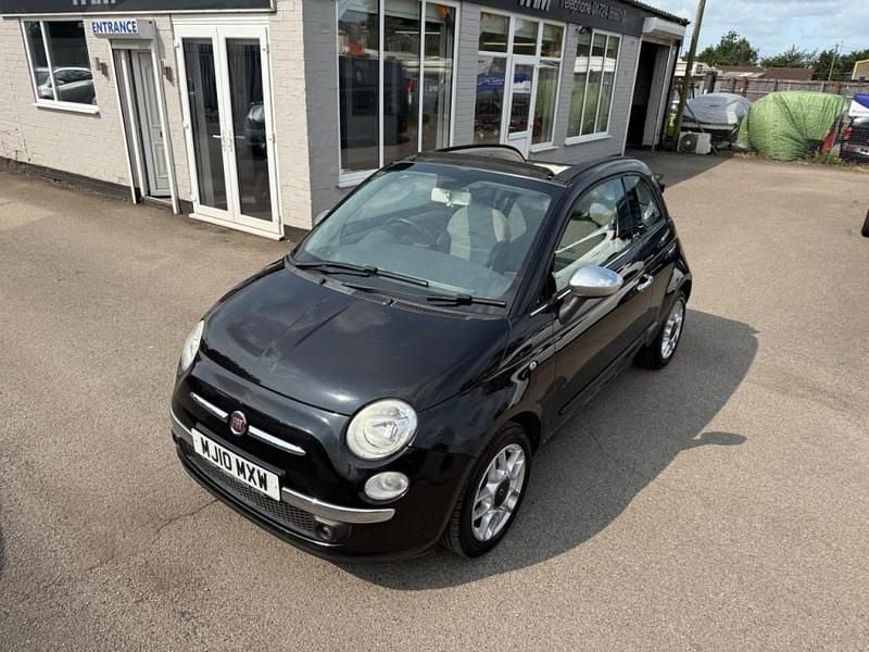 Used Fiat 500C Lounge 69 HP (50 kW) 2010 Black Cabriolet