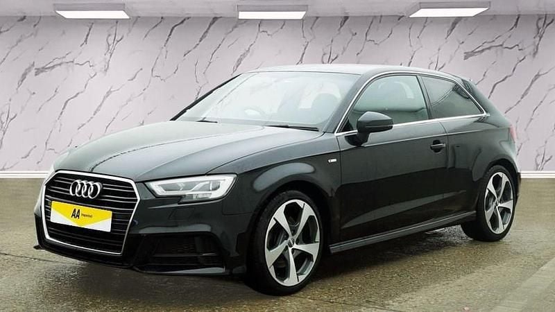Used Audi A3 S-Line 190 HP (139 kW) 2017 Black Hatchback