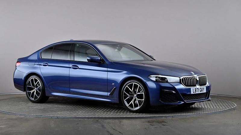 Blue Used 2022 BMW 520 M Sport Sedan | £25,288 (Good price) - Image 1/4