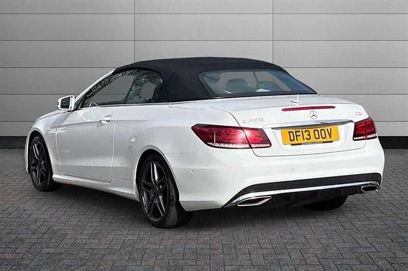 Used Mercedes E220 AMG 170 HP (125 kW) 2013 Polar white Cabriolet