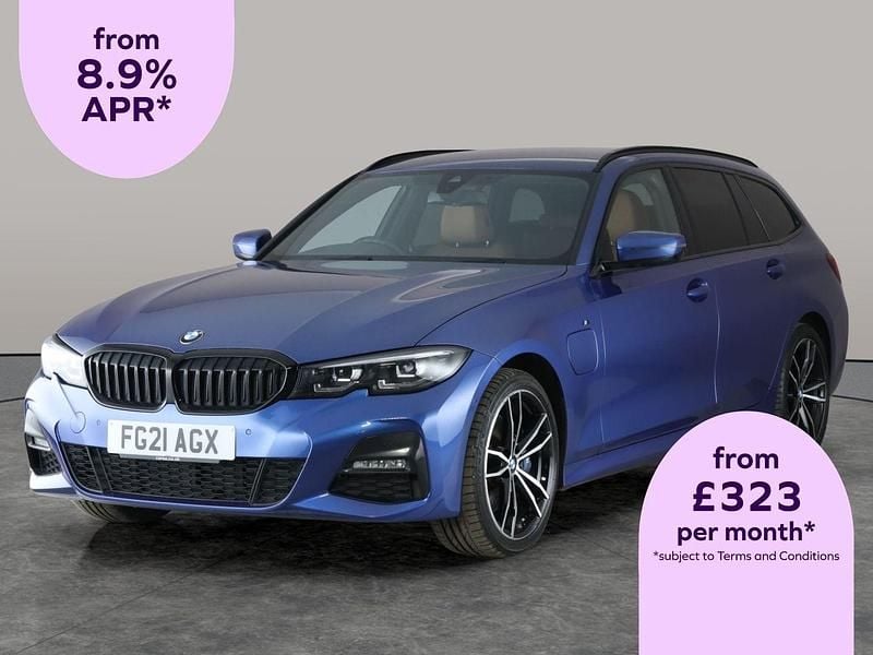 Blue Used 2021 BMW 330e M Sport Estate | £21,623 (Fair price) - Image 1/2