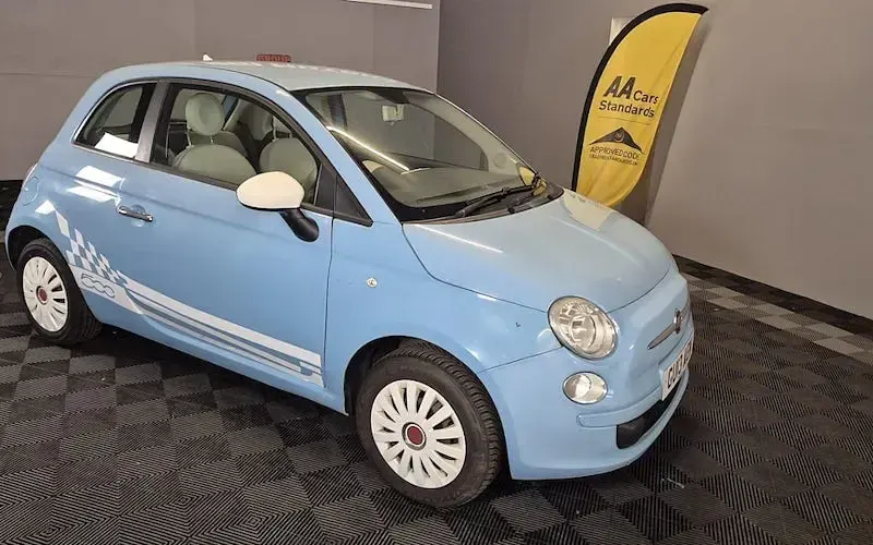 Used Fiat 500 69 HP (50 kW) 2013 Blue Hatchback