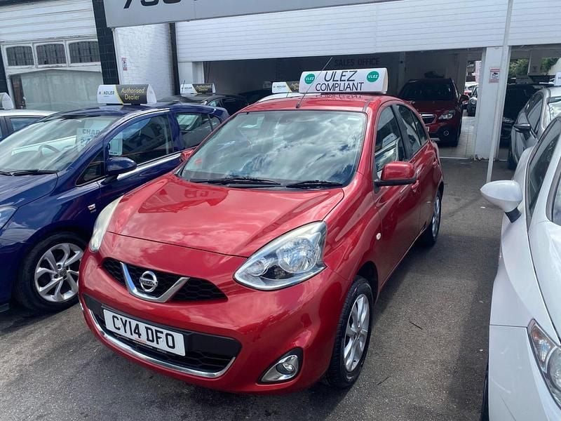Red Used 2014 Nissan Micra Acenta Hatchback | £4,195 (Fair price) - Image 1/3
