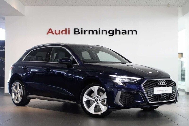 Blue Used 2023 Audi A3 e-tron S-Line Hatchback | £24,950 (A bit pricey) - Image 1/4