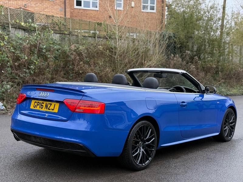 Blue Used 2016 Audi A5 Cabriolet S-line plus Cabriolet | £8,995 (Fair price) - Image 1/4