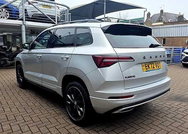 Used Skoda Karoq SportLine 150 HP (110 kW) 2022 Silver SUV