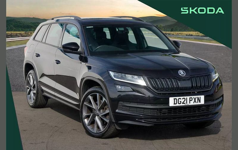Black Used 2021 Skoda Kodiaq SportLine SUV | £27,995 (Fair price) - Image 1/4