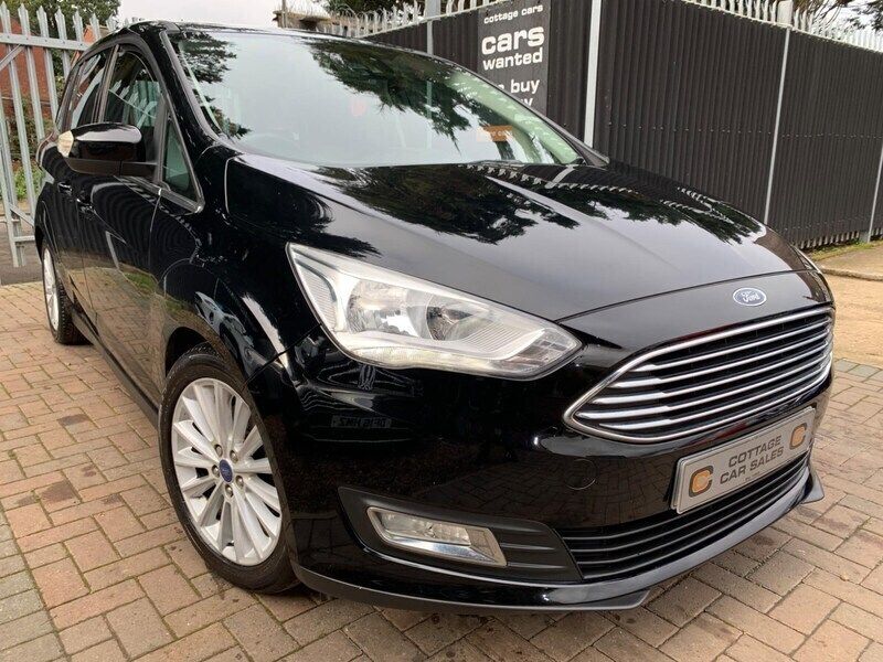 Black Used 2017 Ford Grand C-Max Titanium MPV | £7,695 (A bit pricey) - Image 1/4