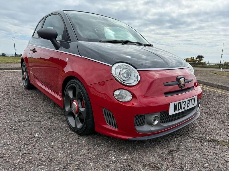 Grey/red Used 2013 Abarth 595 Competizione Cabriolet | £7,995 (Fair price) - Image 1/4