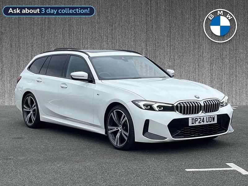 White Used 2024 BMW 320 M Sport Estate | £31,999 (Fair price) - Image 1/3