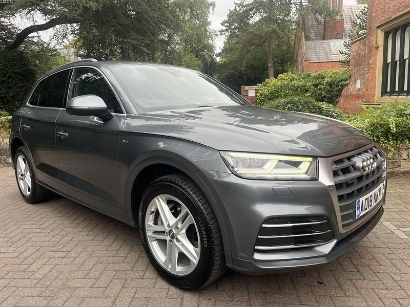 Grey Used 2018 Audi Q5 S-Line SUV | £14,981 (Fair price) - Image 1/4