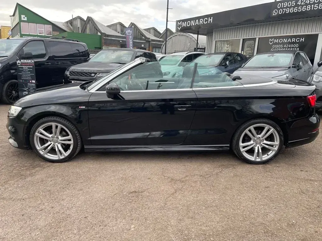 Used Audi A3 Cabriolet S-Line 150 HP (110 kW) 2017 Black Cabriolet