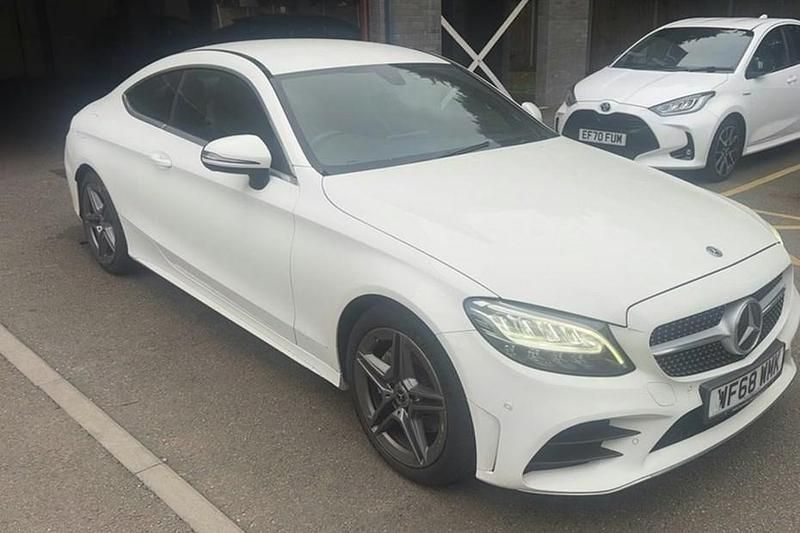 White Used 2018 Mercedes C200 AMG line Coupe | £15,490 (Fair price) - Image 1/1
