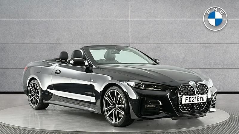Black Used 2021 BMW 420 M Sport Cabriolet | £26,950 (Expensive) - Image 1/4