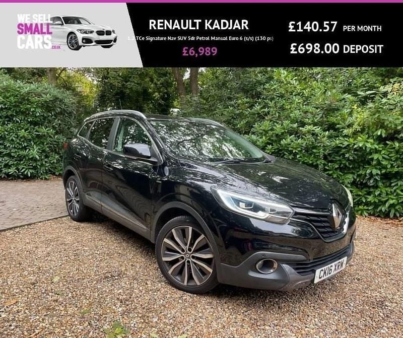 Black Used 2016 Renault Kadjar Signature SUV | £6,989 (Fair price) - Image 1/3
