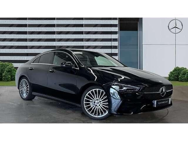 Black Used 2025 Mercedes CLA200 AMG Line Premium Coupe | £30,390 (Fair price) - Image 1/4