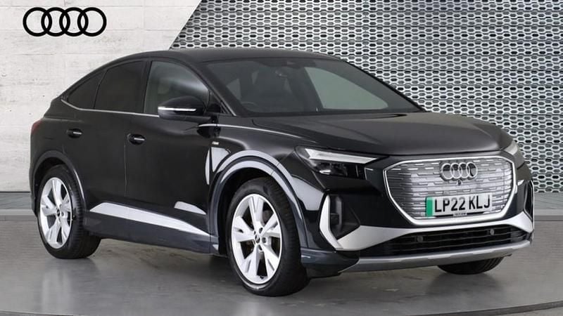 Black Used 2022 Audi Q4 e-tron S-Line SUV | £22,513 - Image 1/4