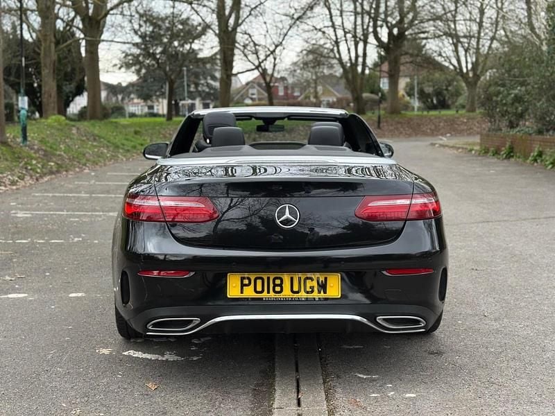 Used Mercedes E220 AMG line 2018 Black Cabriolet