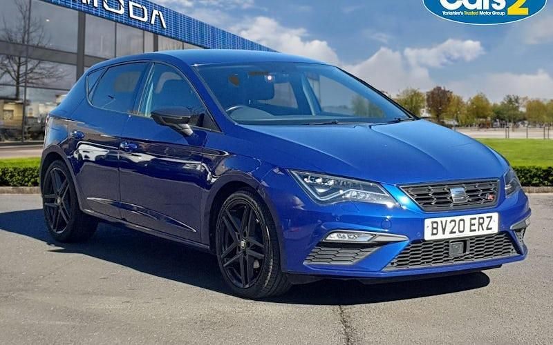 Used Seat Leon Black Edition 150 HP (110 kW) 2020 Blue Hatchback