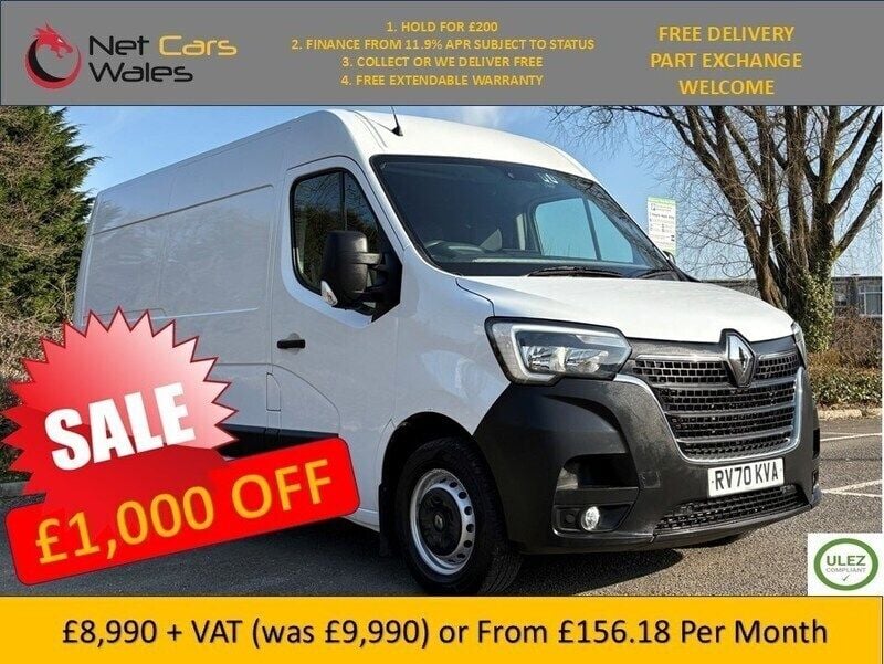 White Used 2020 Renault Master Business Van | £8,990 (Good price) - Image 1/4