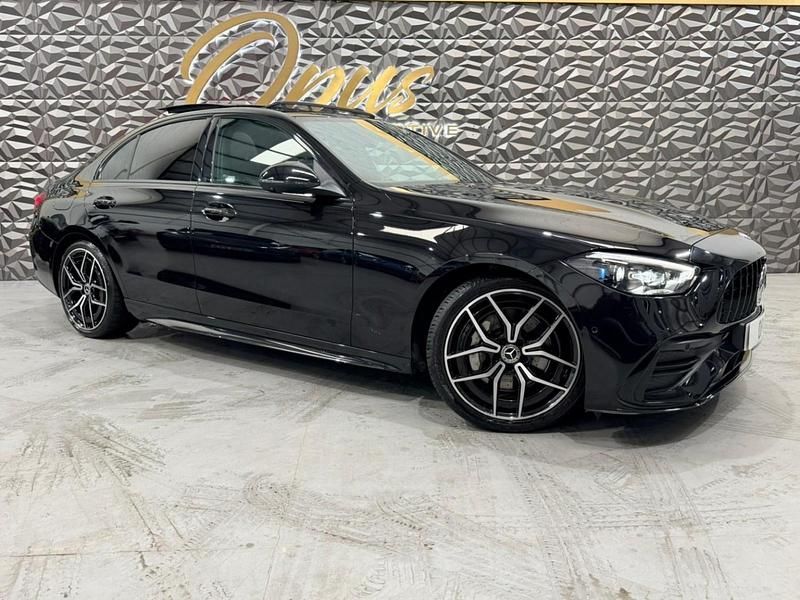 Black Used 2023 Mercedes C300 AMG Line Premium Plus Sedan | £38,995 (Expensive) - Image 1/4