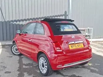 Used Fiat 500C Lounge 69 HP (50 kW) 2016 Red Cabriolet