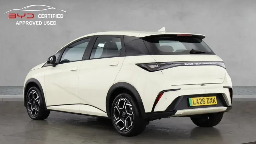 New BYD Dolphin Boost 130 kW (177 HP) 2026 White Hatchback