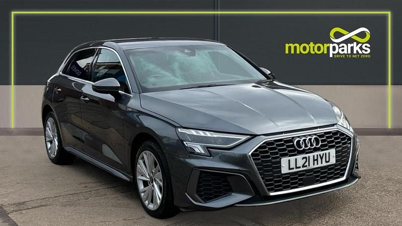 Daytona grey Used 2021 Audi A3 e-tron S-Line Hatchback | £15,249 (Fair price) - Image 1/4