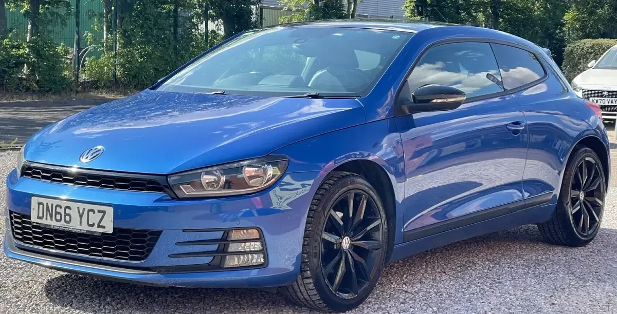 Used VW Scirocco Black Edition 125 HP (91 kW) 2016 Blue Coupe