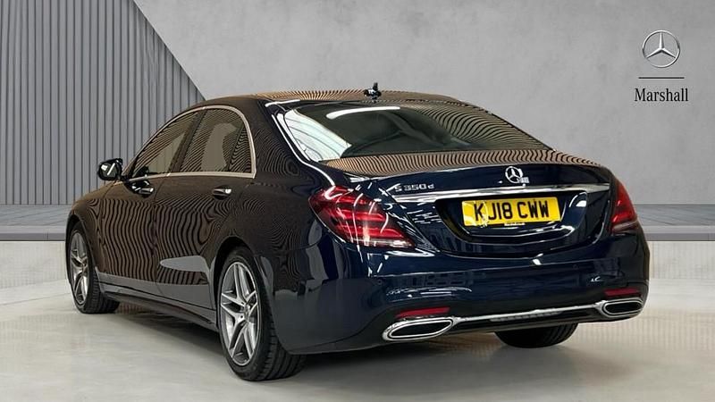 Used Mercedes S350 AMG Line Premium Plus 286 HP (210 kW) 2018 Cavansite blue metallic