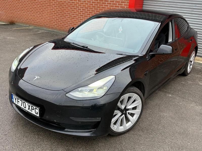 Used Tesla Model 3 Long Range AWD 77 kW (106 HP) 2020 Black Sedan