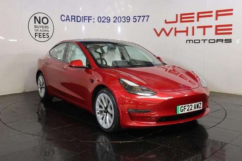 Used Tesla Model 3 Long Range AWD 366 kW (498 HP) 2022 Red Sedan